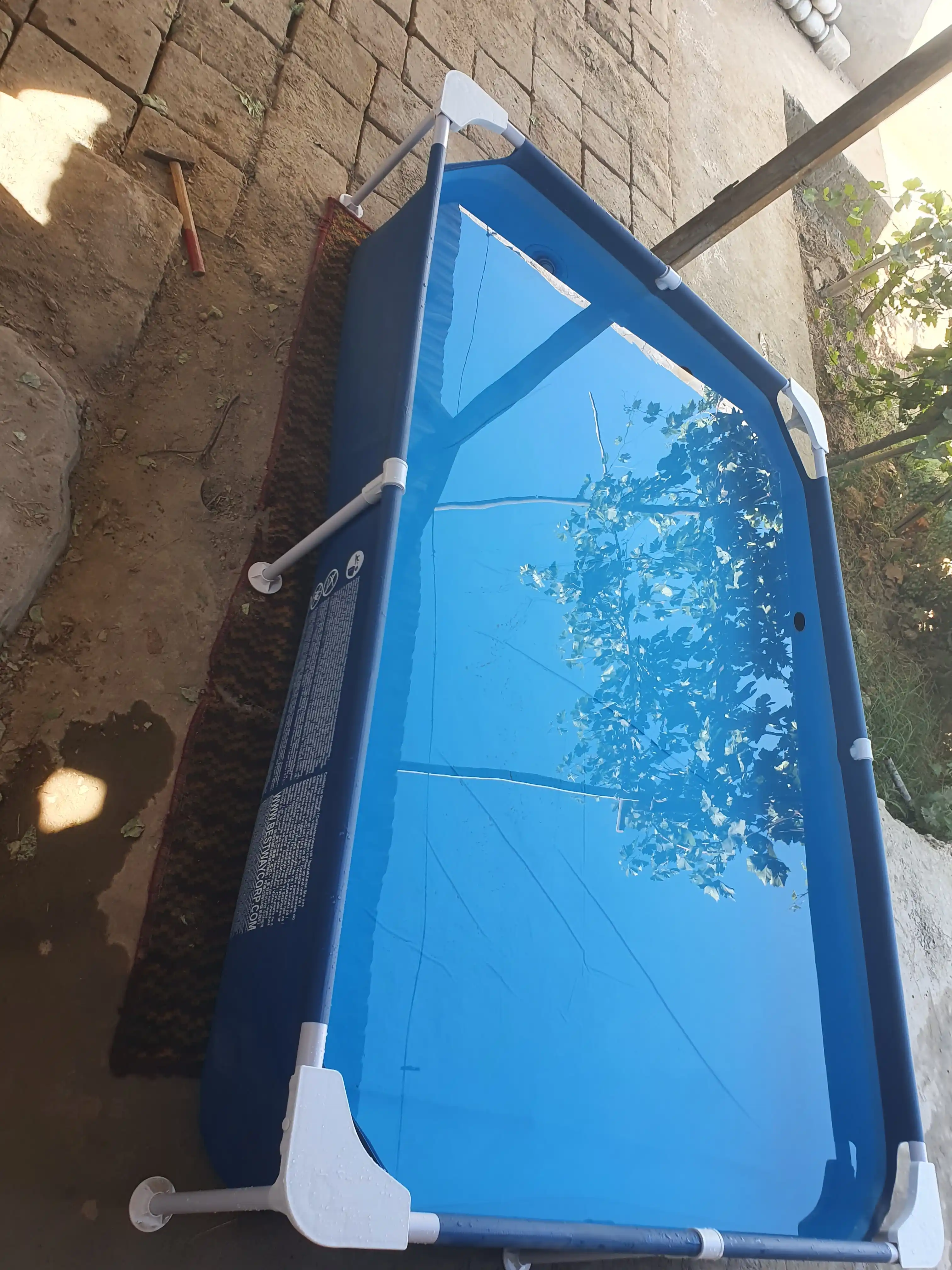 Bestway 56401 karkasli basseyn, to‘g‘ri burchakli, 1200 l, uch qatlamli PVX