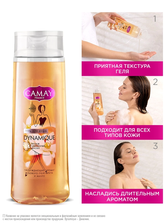 CAMAY Dynamic Dush geli ,250 ml