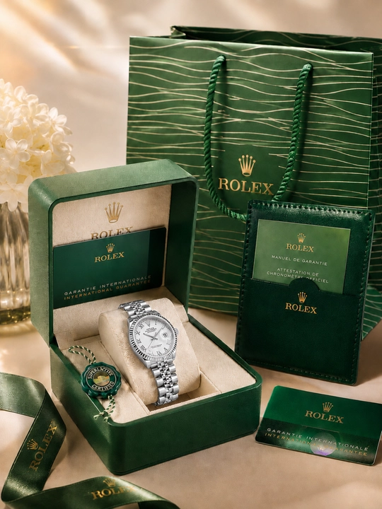 Ayollar qo'l soati Rolex, har qanday uslub uchun, soat - quti - sumka - hujjat va vip kart - 