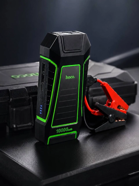 HOCO QS1 10000mAh 600A 12V Avtomobil Starteri Power Bank LED Fonar USB
