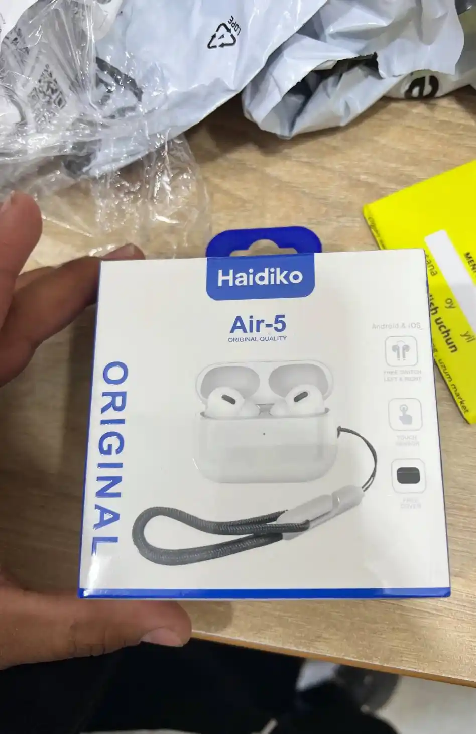 Simsiz quloqchinlar HAIDIKO Pods Pro 2,Pods Pro 3,Pods 3,Pods 4,IOS va Android uchun,2026