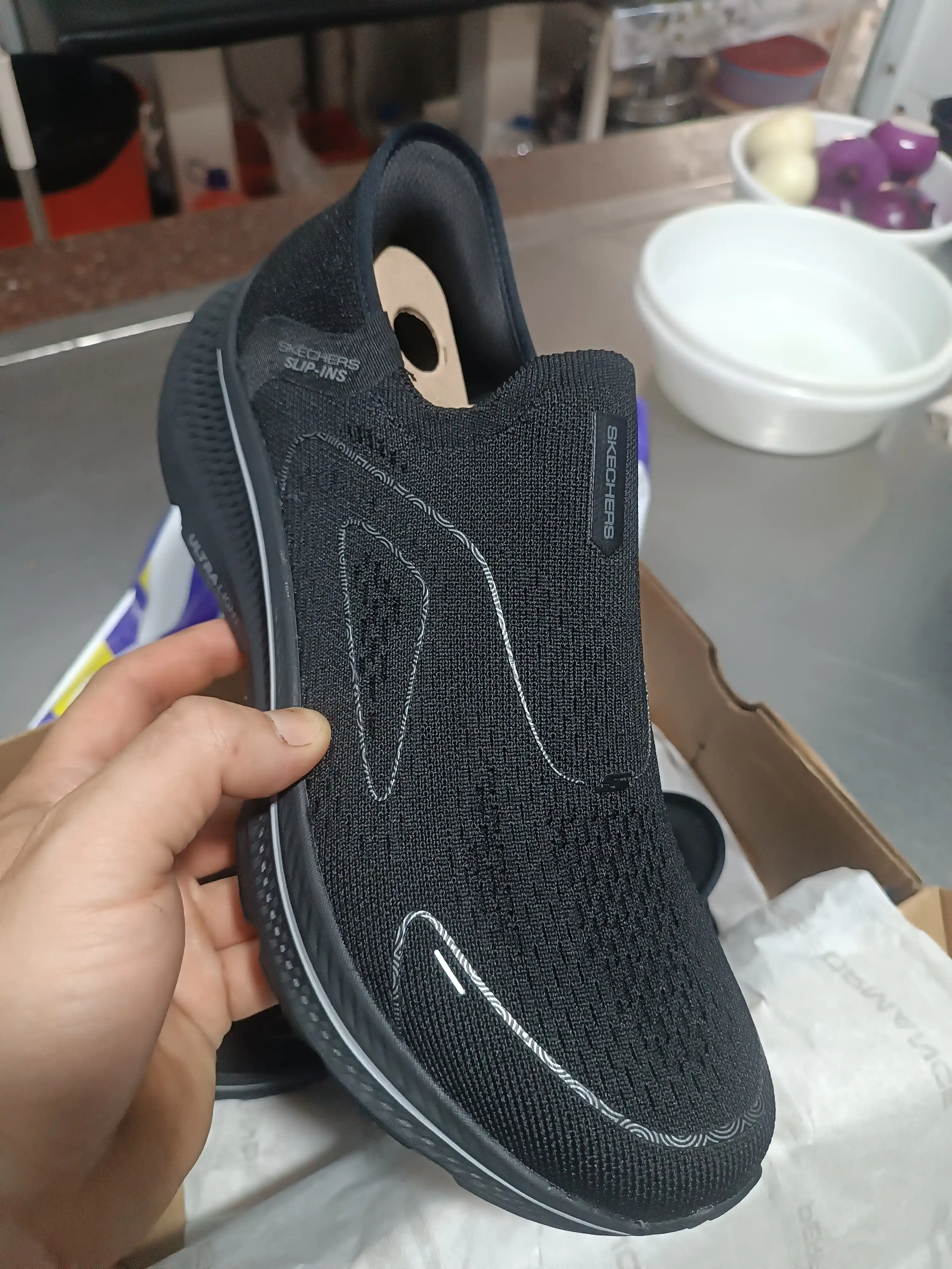 Слипоны мужские Skechers Slip-ins GO WALK 7 - Daley 2 без шнурков, с амортизацией
