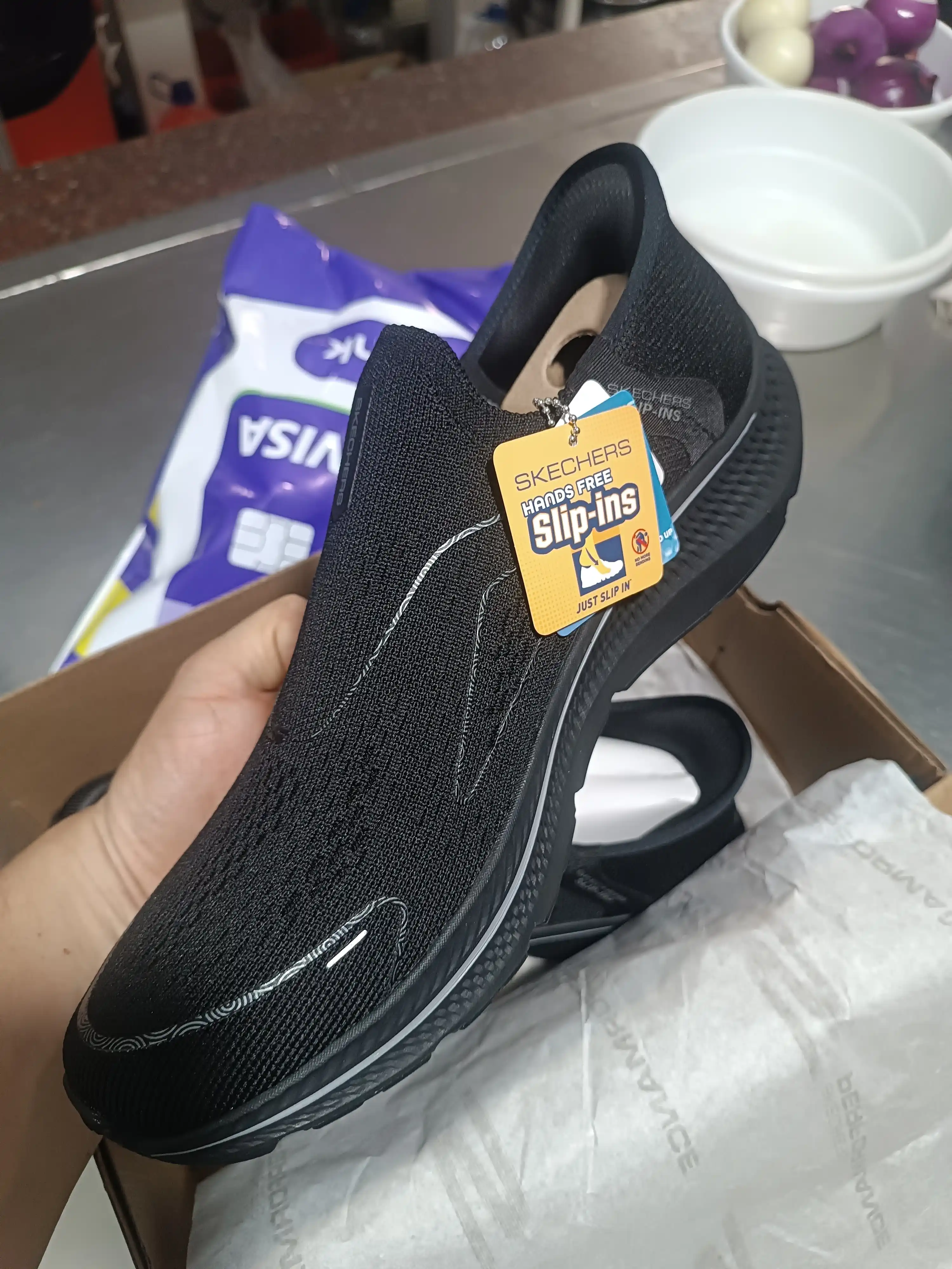 Слипоны мужские Skechers Slip-ins GO WALK 7 - Daley 2 без шнурков, с амортизацией