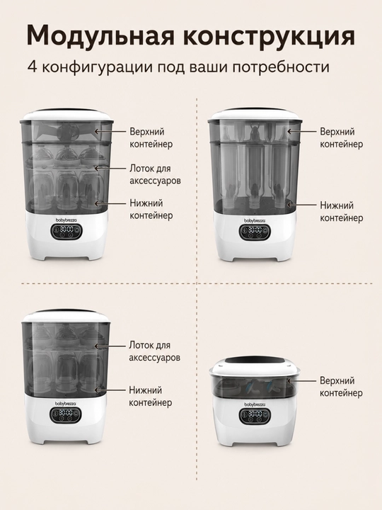 BabyBrezza Bottle Washer Pro butilkalari uchun sterilizator
