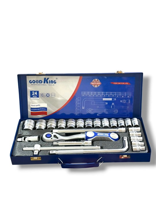 GoodKing 1/2" torsev kallaklar va treshotka to‘plami, 24 ta buyum