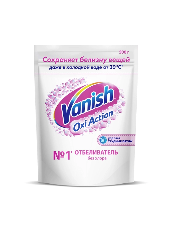 VANISH OXI Action Kristall oqlik. Dog‘ ketkazuvchi-oqartiruvchi vosita, 500g