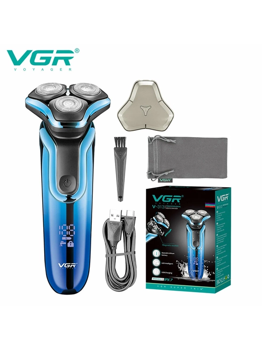 Quruq va nam soqol olish uchun elektr ustara, VGR V-306, 318