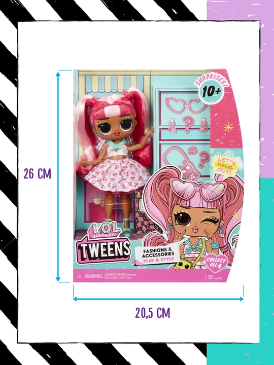 LOL SURPRISE Tweens Cherry B.B qo'g'irchog'i LOL aksessuarlari bilan