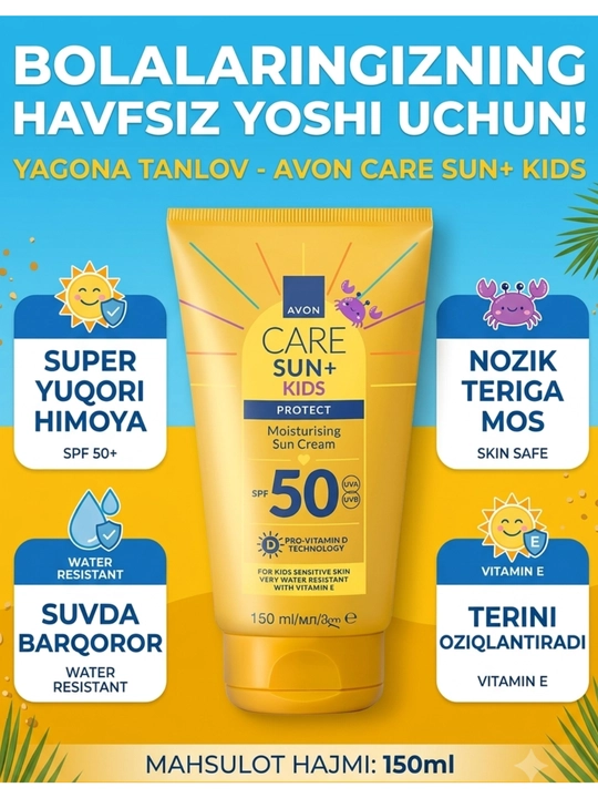 AVON CARE SUN SPF quyoshdan himoya kremi