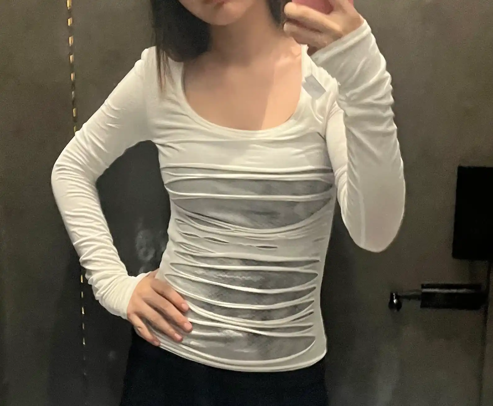 MIYO, Ayollar uchun slim fit longslivlar – gotik osiyo uslubi Y2K