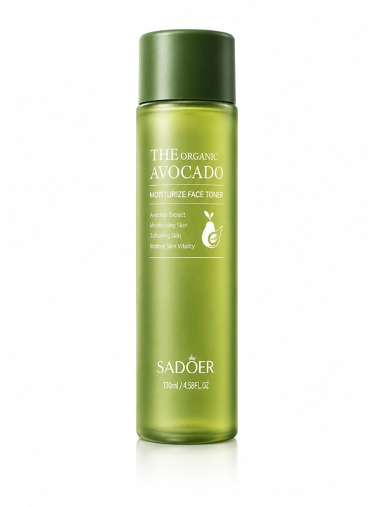 SADOER yuz uchun toner, 130 ml - C vitamini, qulupnay va avokado, namlovchi va yorqin - 