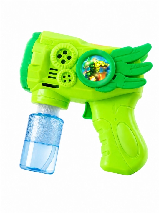 Bolalar Uchun Sovun Pufakchali Pistolet – Bubble Gun LED Chiroqli O‘yinchoq 3+