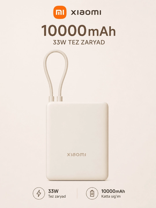 Power bank 2000mAh 20w-50w Mi power bank tez quvvatlovchi iphone va Andiroidlar uchun