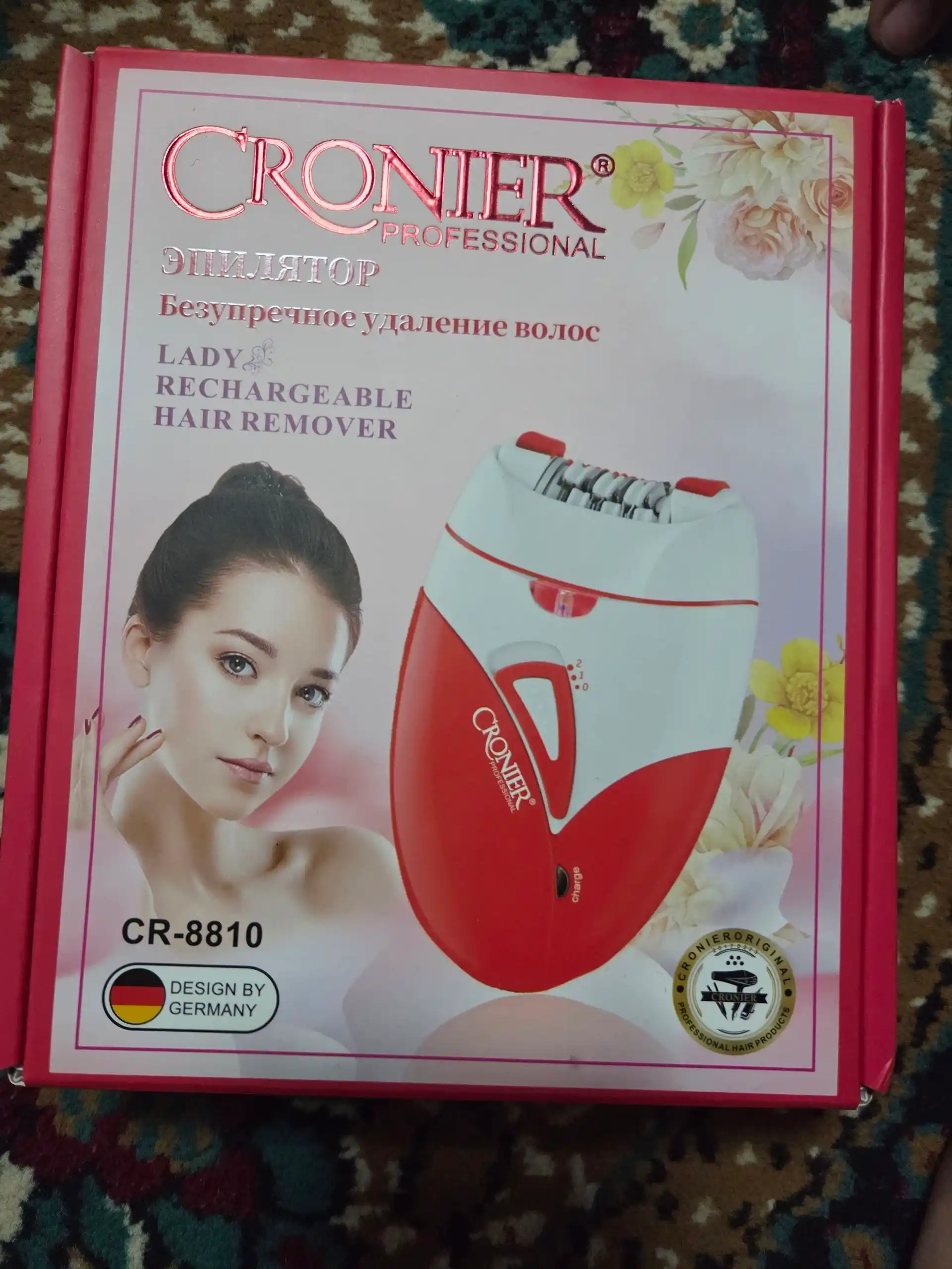 Профессиональный эпилятор CRONIER CR-8810, беспроводной, для тела, женский