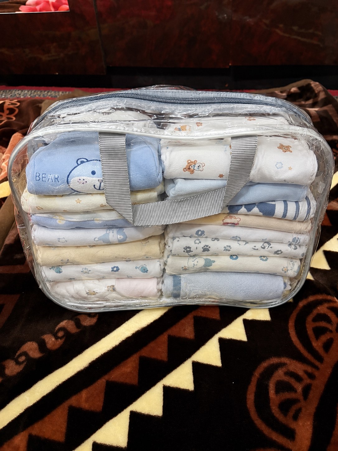 Сумка в роддом 3 шт, прозрачные сумки для роддома, для мамы и вещей новорождённого