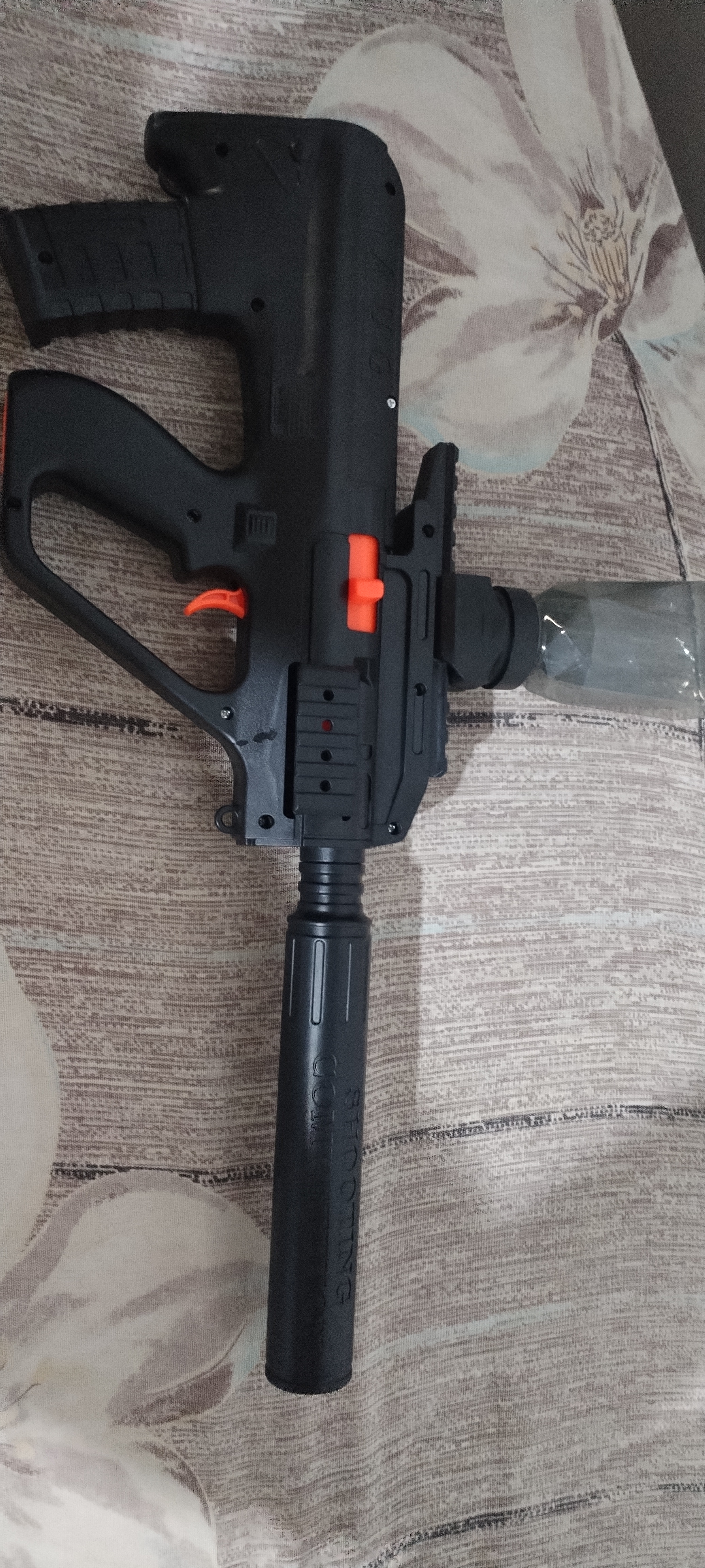 AK47, MP9, P90, AUG orbitsli gel avtomati, bolalar uchun batareyali blaster