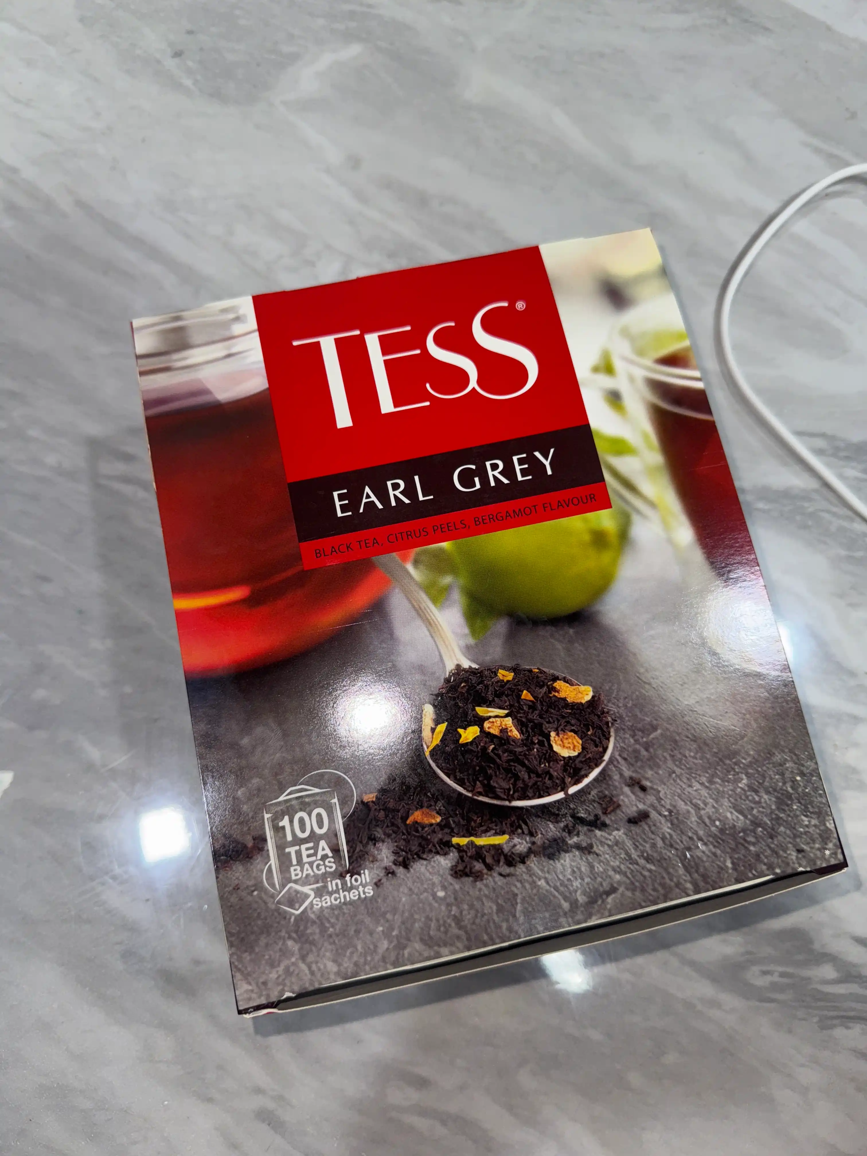 Qora choy TESS Earl Grey, 1.6 gr * 100 dona