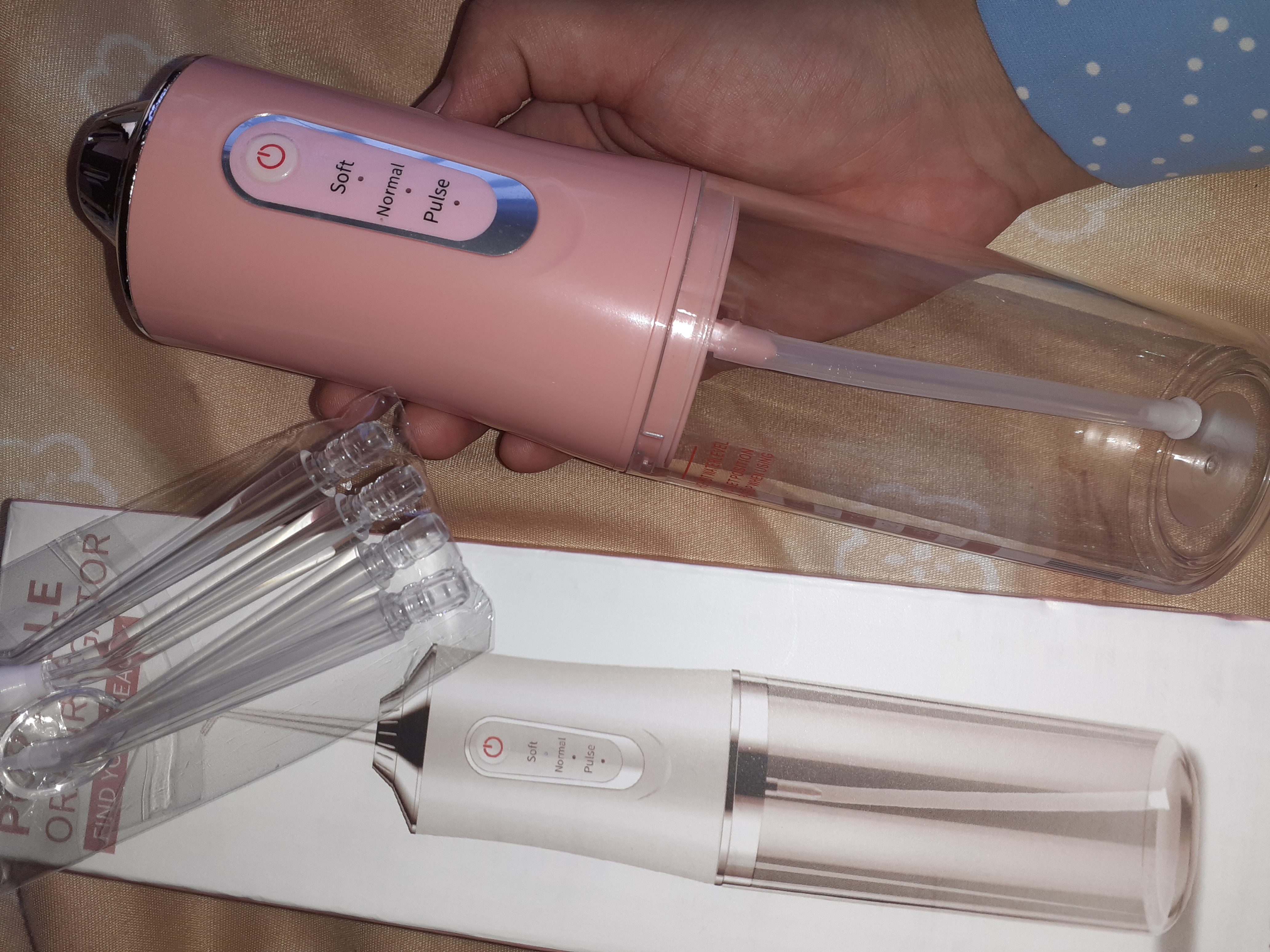 Ирригатор для полости рта, 230 мл, USB, 3 режима 4 насадки, портативный, водонепроницаемый