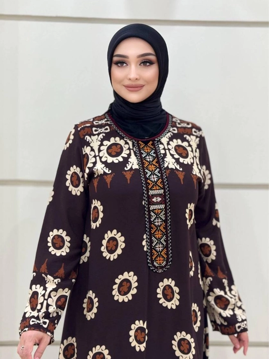 Ayollar uchun zamonaviy Abaya – nafis, qulay va keng fason, 52–60 O'lcham