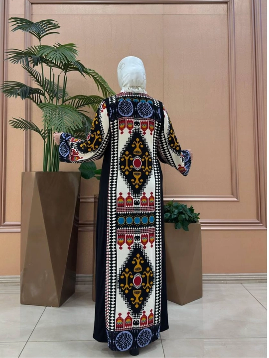 Ayollar uchun zamonaviy Abaya – nafis, qulay va keng fason, 52–60 O'lcham