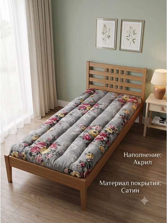 An’anaviy ko‘rpacha, 200×70 va 80 sm, qo‘lda tikilgan, qulaylik va iliqlik
