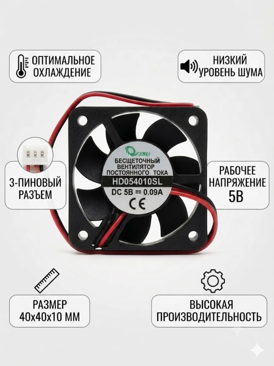 Breeze 40×40 mm 5V/12V/24V sovutgichi