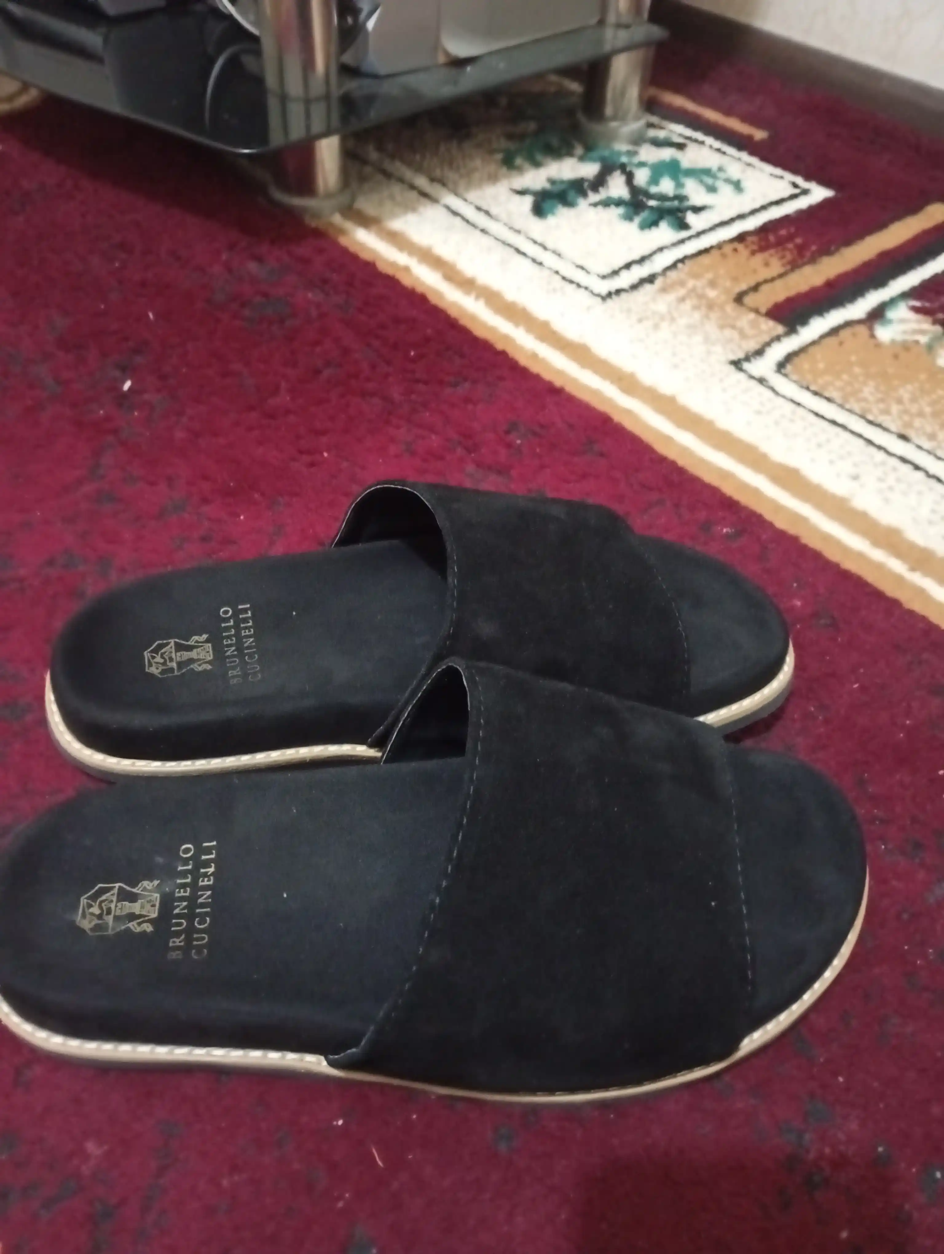 Мужские тапочки Brunello Cucinelli, летние тапочки из натуральной кожи, 39-43