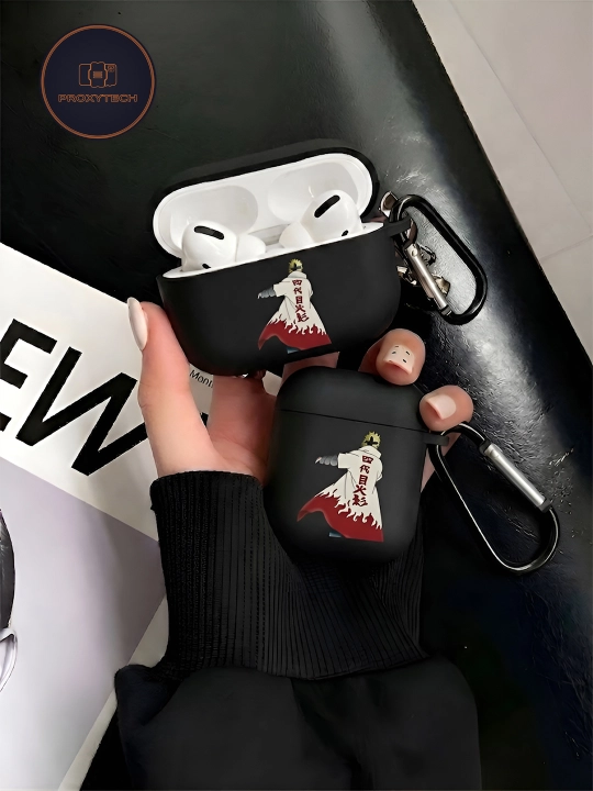 Чехол для наушников, AirPods, для Pods 3/Pro 2/ 4, силикон, с притом Аниме, Наруто - 