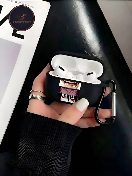 Чехол для наушников, AirPods, для Pods 3/Pro 2/ 4, силикон, с притом Аниме, Наруто