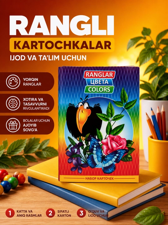 Bolalar rivojlanishi uchun kartochkalar