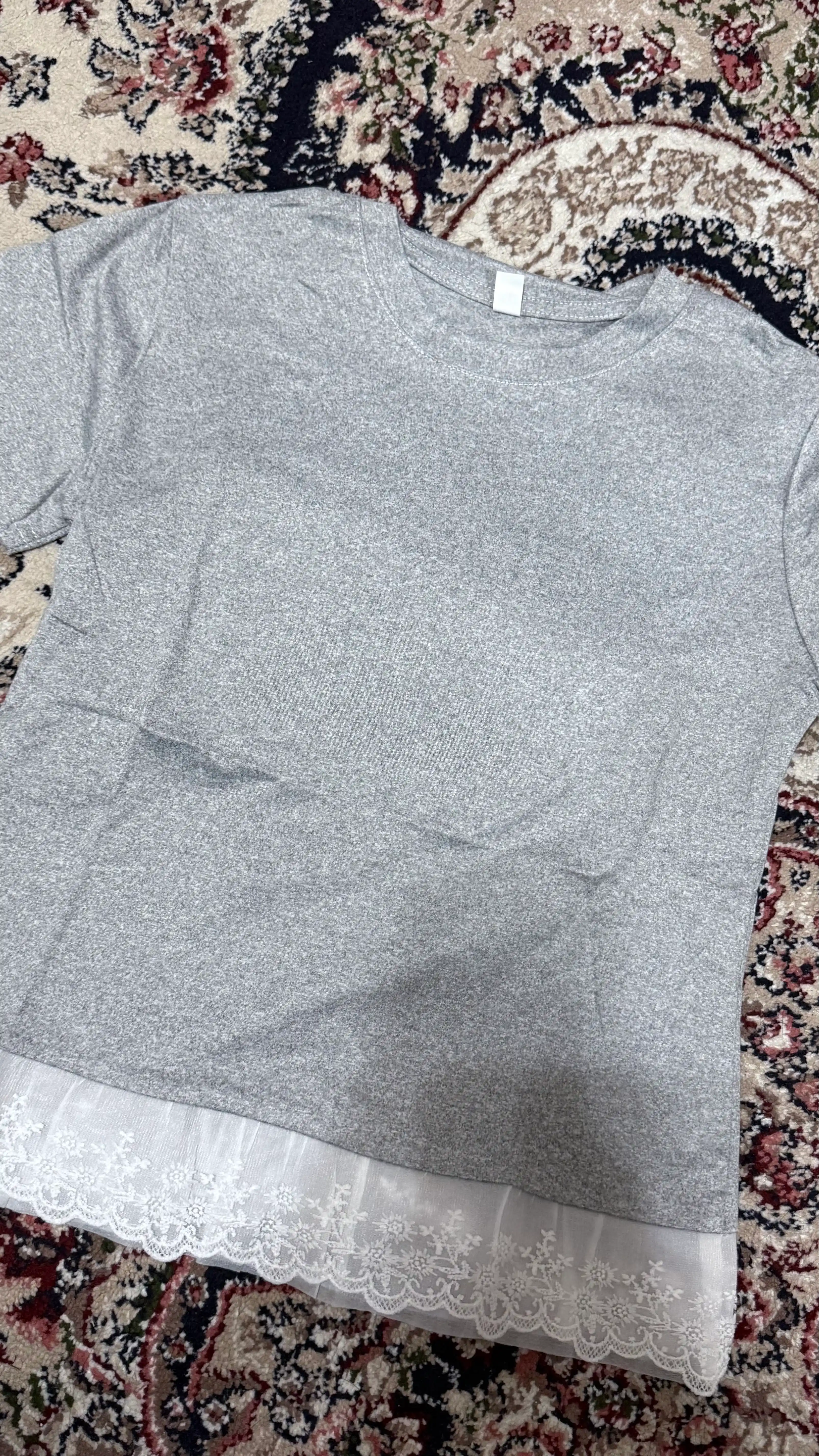 Ayollar uchun krujevli futbolka, qisqa yengli yozgi casual futbolka, yumshoq trikotaj