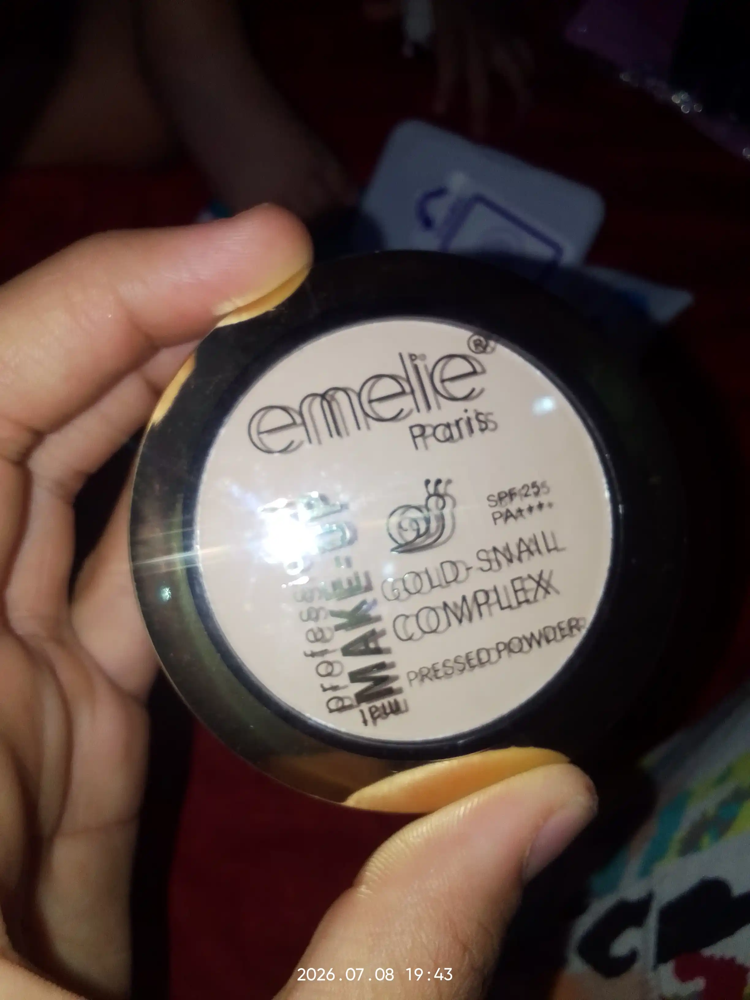Пудра Emelie SPF25 улиточная для лица матовая профессиональная пудра макияжа универсальная