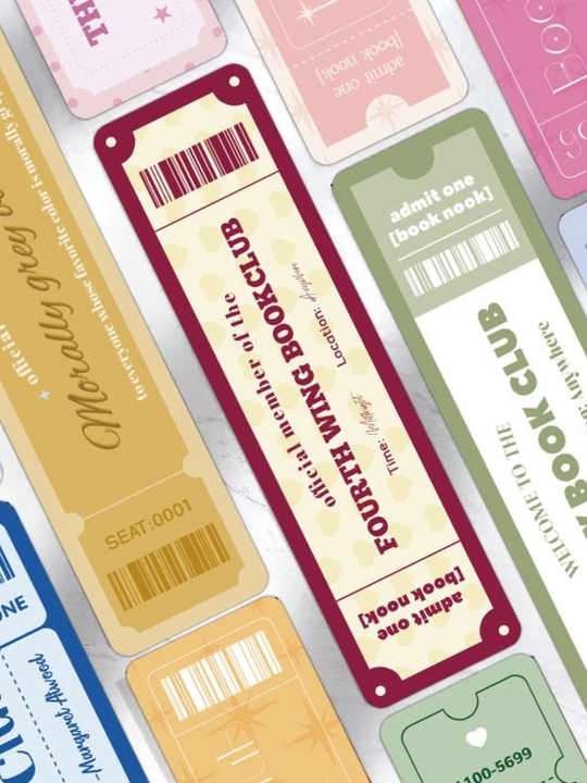 Zakladkalar, bookmark, xatchop, 6 dona to‘plam, turli dizaynlarda, tasodifiy tanlanadi - 