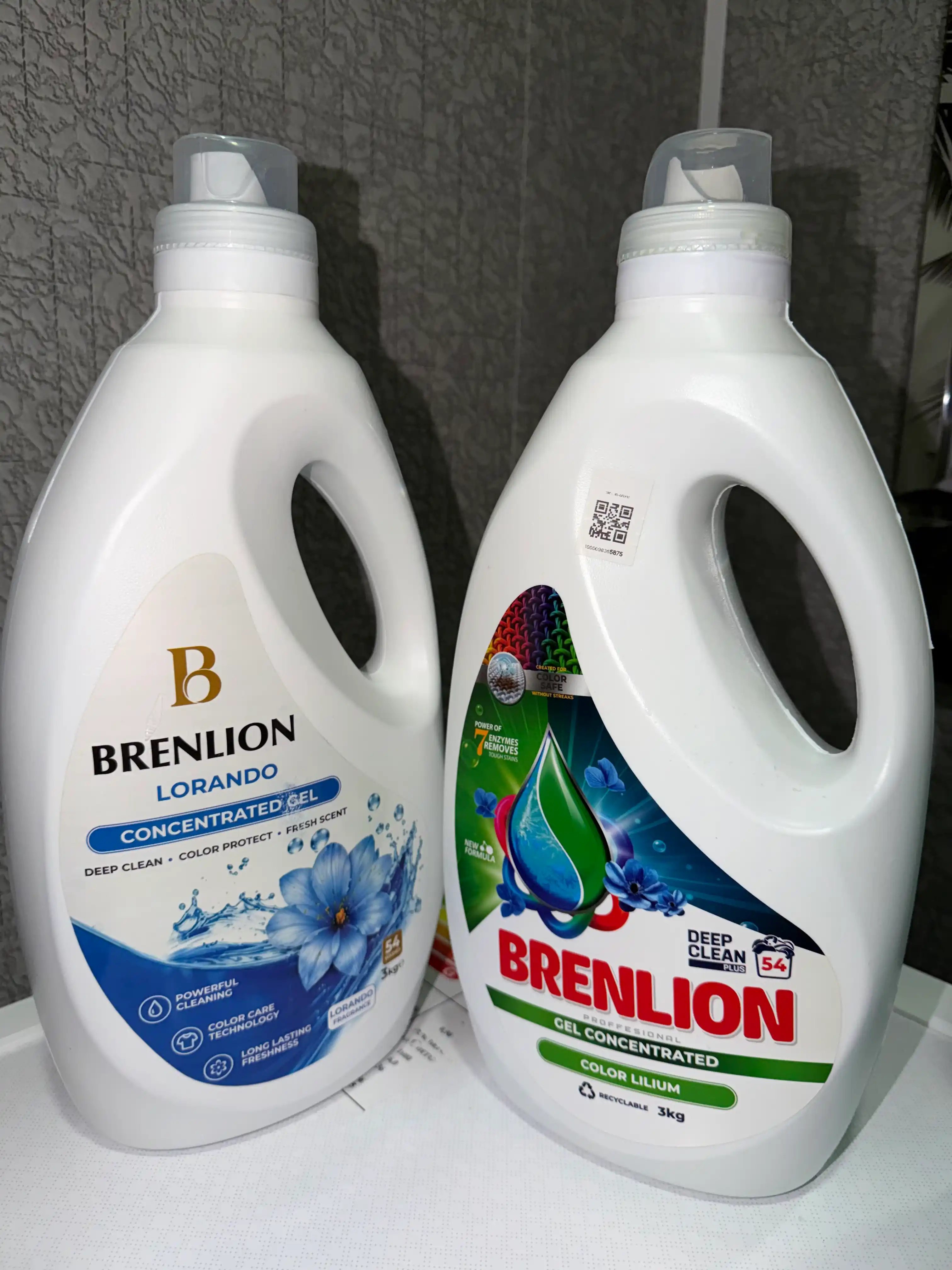 Набор BRENLION жидкий гель для стирки 3 кг и кислородный отбеливатель 300 г