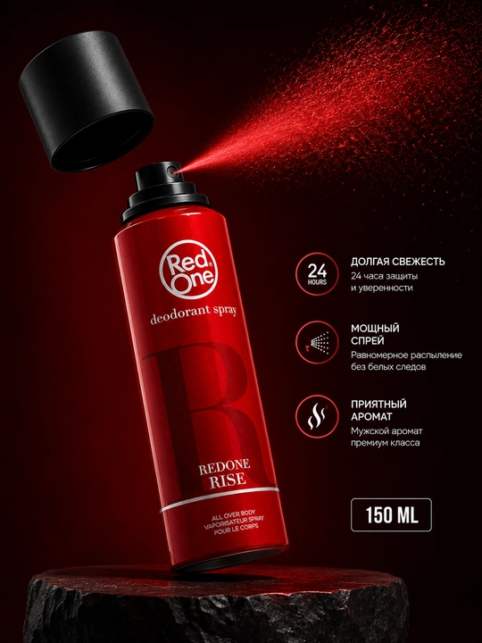 Dezodorant sprey, antibakterial ta'sirga ega, 200 ml, REDONE
