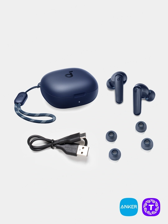 Simsiz quloqchinlar Anker Soundcore R50i AI ENC, Game Mode va shnuri bilan, global versiya