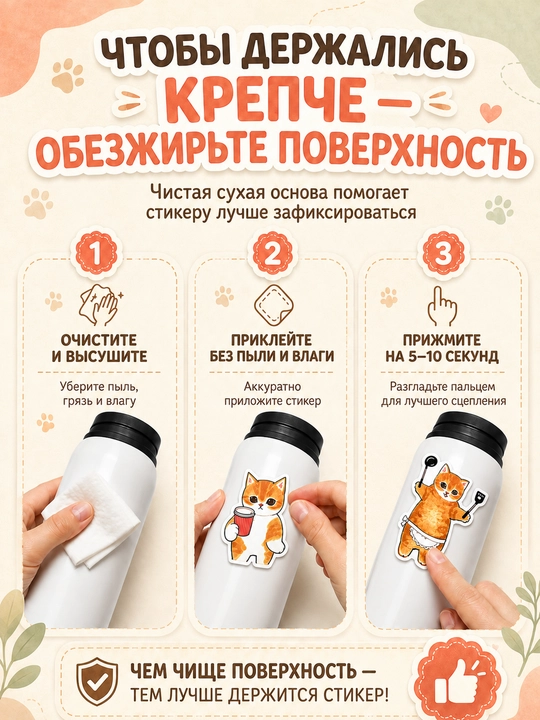 Наклейки с котиками, милые виниловые стикеры для декора, 10/20/40 шт