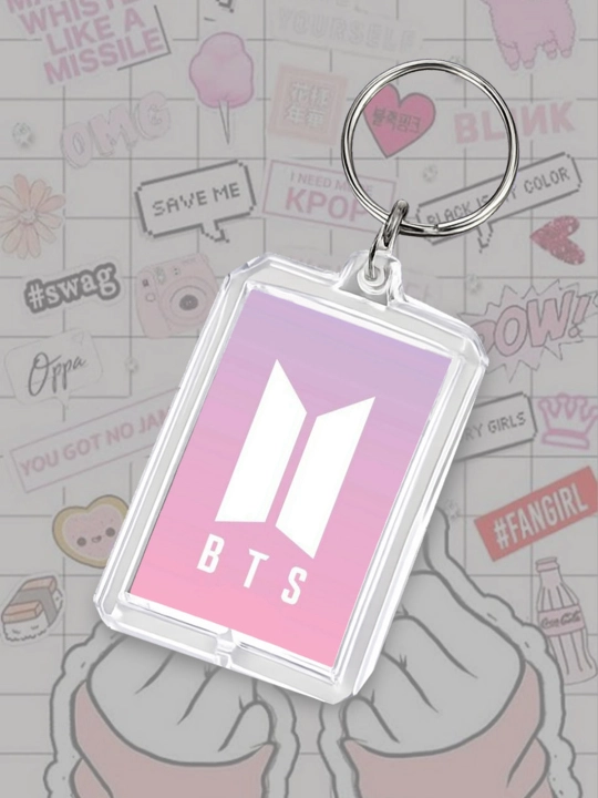 BTS, BLACKPINK, K-POP breloklari — ikki tomonlama, yaltiroq, nafis - 