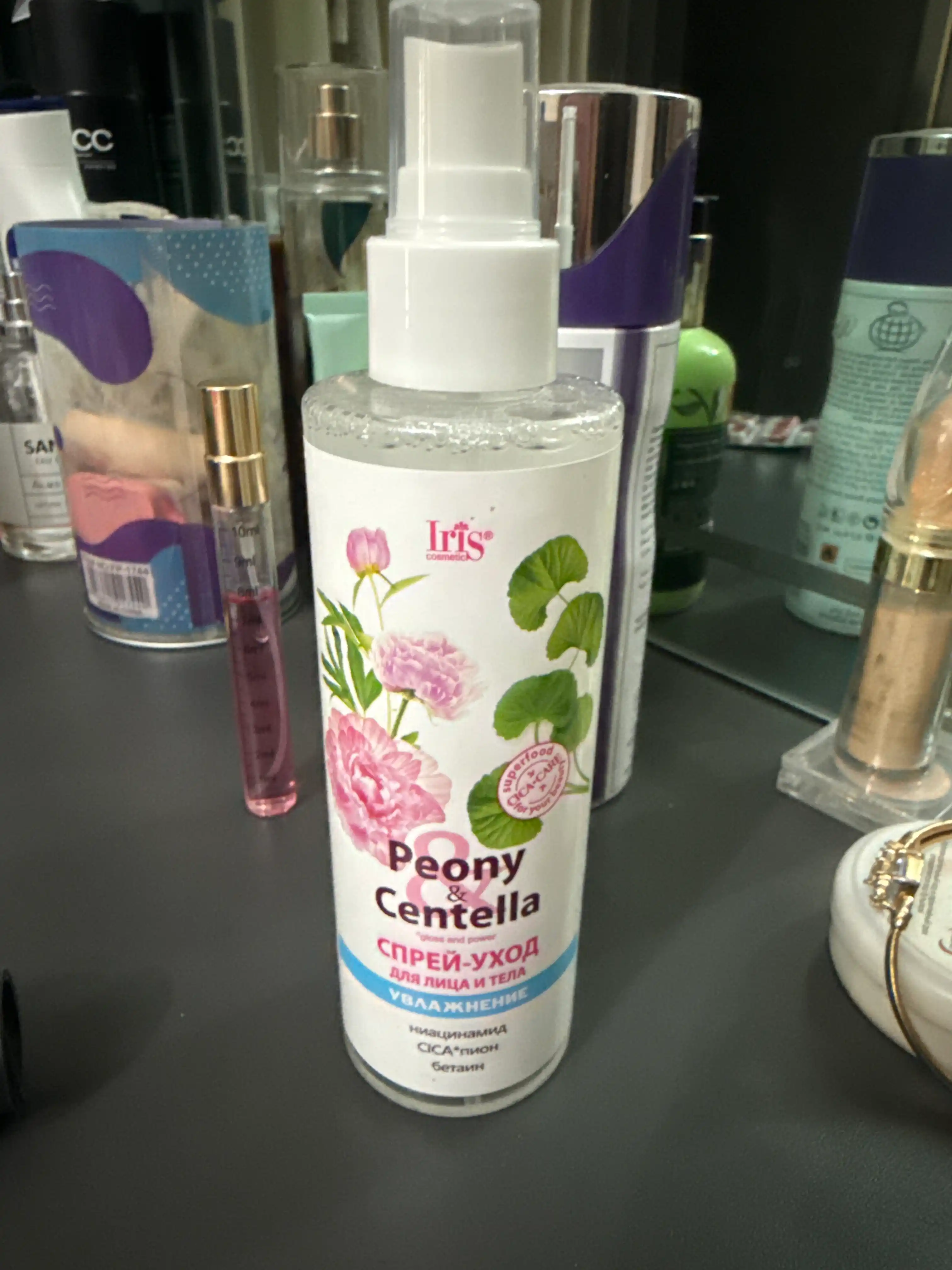Peony & Centella seriyali yuz va tana uchun namlantiruvchi sprey parvarishi, 200 ml