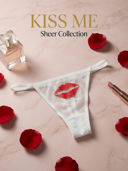 Ayollar uchun to'rli string trusiklar to‘plami "Kiss Me", 3 dona