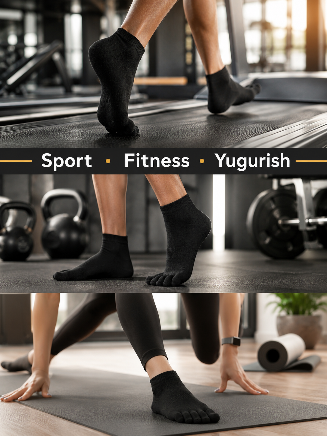 Ajratilgan barmoqli erkaklar va ayollar paypoqlari, sport va kundalik, paxtadan