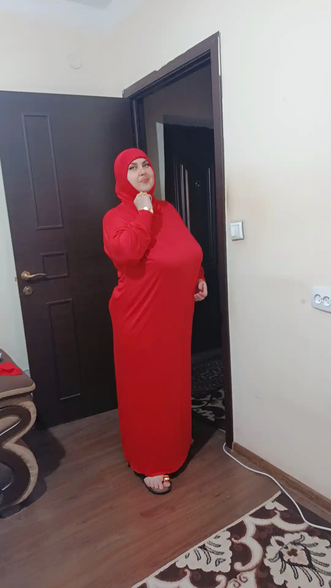 Намазник с хиджабом платье мусульманское