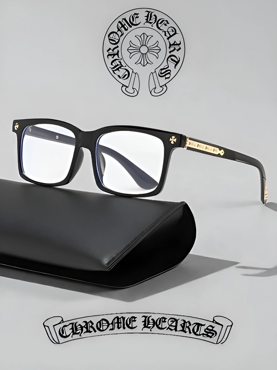 Очки Chrome hearts антибликовые унисекс подарок для мужчин, женщин y2k черные, белые - 