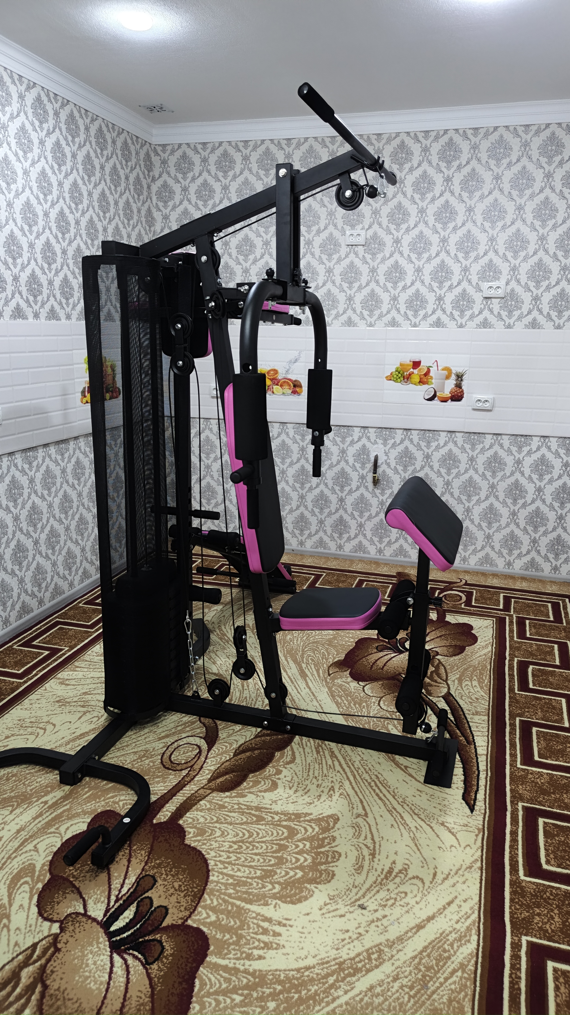 Kuch mashqlari uchun ko‘p funksiyali uy trenajyori - DF 0011 (40+ mashqlar)