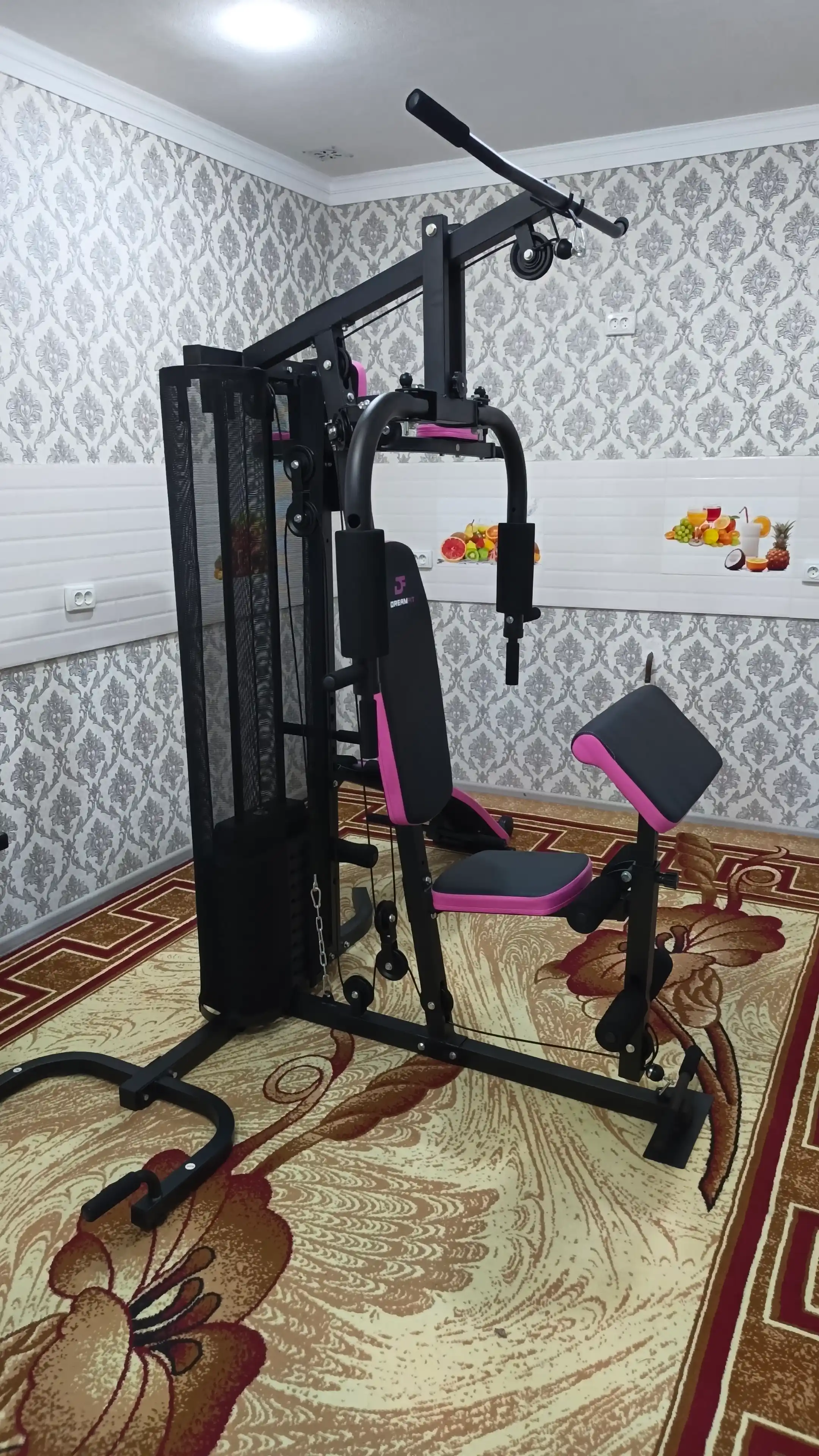 Kuch mashqlari uchun ko‘p funksiyali uy trenajyori - DF 0011 (40+ mashqlar)