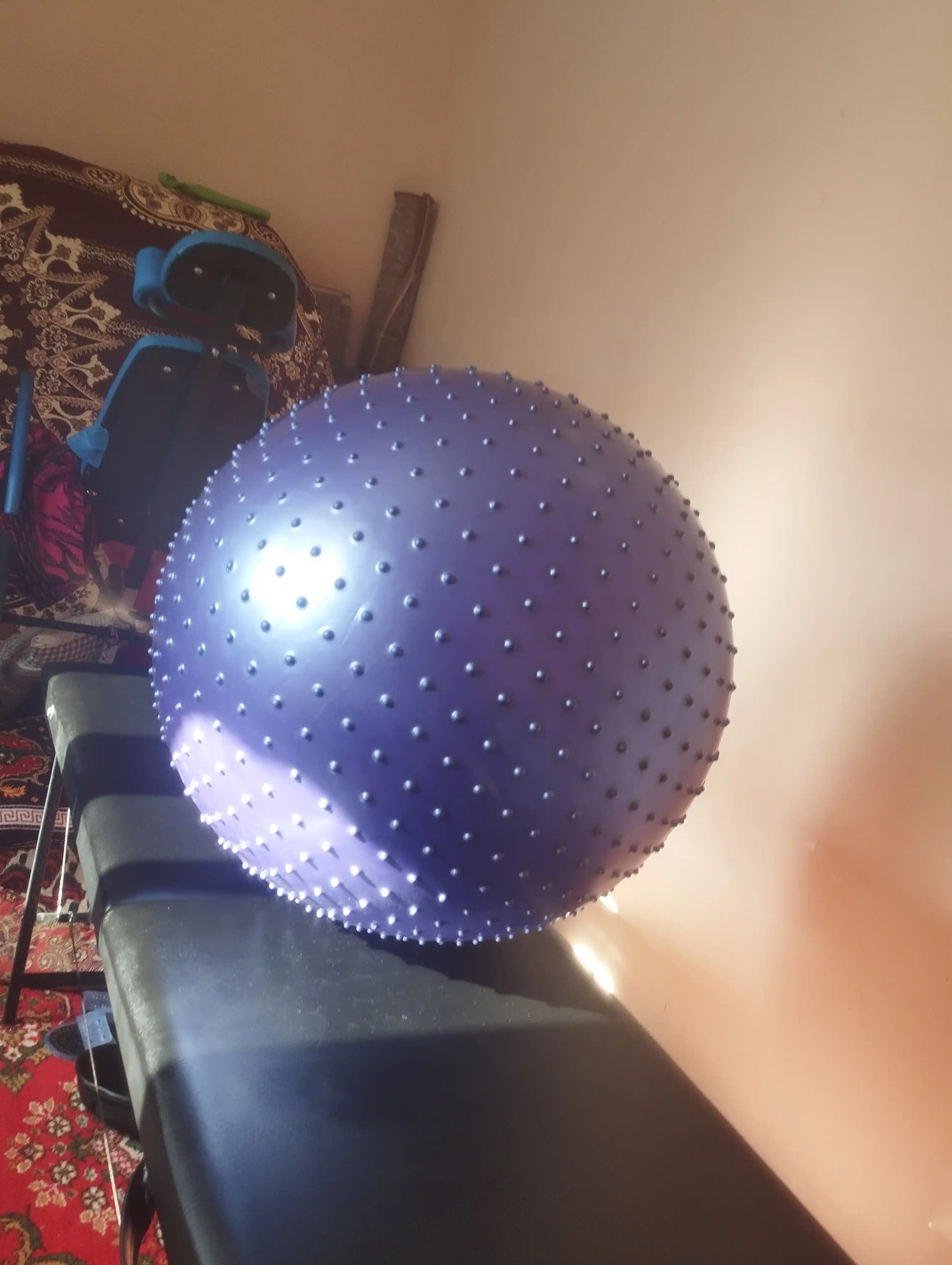Мяч для фитнеса с шипом Fitball, фитбол 75-85-95 см, с насосом