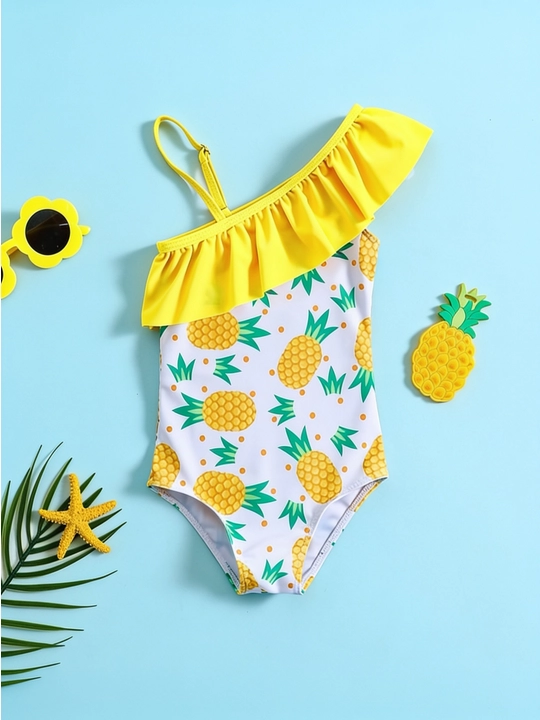 "Sunny Pineapple" bolalar bir qismli (slitniy) cho‘milish kiyimi