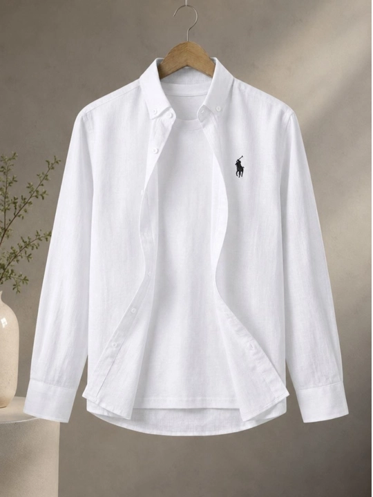 Erkaklar uchun Lion Classic Linen Casual zig‘ir tolali ko‘ylagi, M-XXL - 