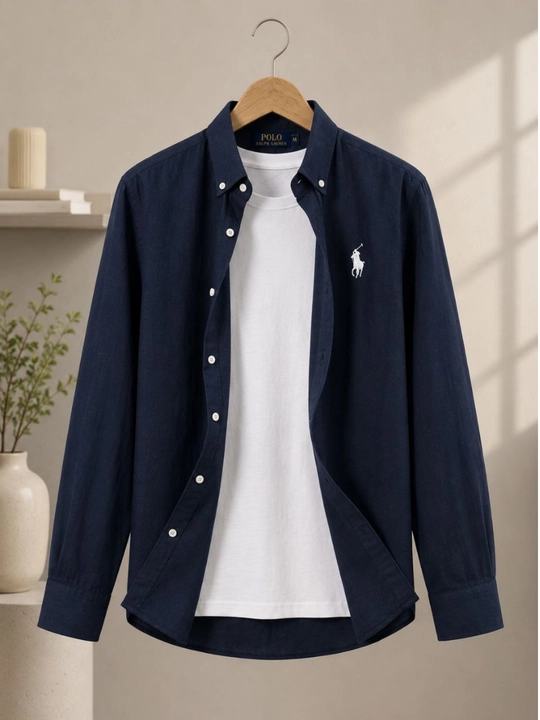 Erkaklar uchun Lion Classic Linen Casual zig‘ir tolali ko‘ylagi, M-XXL - 