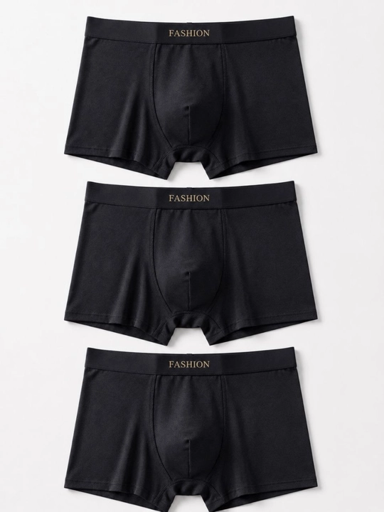 Erkaklar uchun trusiklar, FASHION 3 dona to‘plam, paxta tolali, M-XXL o‘lchamlar - 
